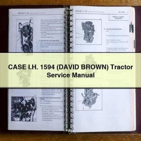 Manual de Servicio y Reparación para Tractor CASE I.H. 1594 (DAVID BROWN)