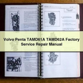 Volvo Penta TAMD61A TAMD62A Factory Manual de servicio y reparación