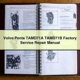 Volvo Penta TAMD71A TAMD71B Factory Manual de servicio y reparación