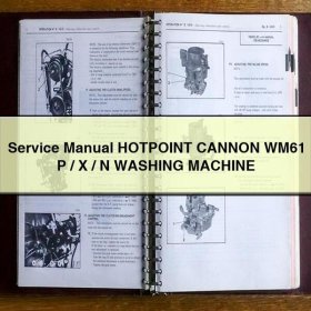 Manual de servicio y reparación HOTPOINT CANNON WM61 P/X/N WASHING MACHINE