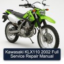 Kawasaki KLX110 2002 Full Service Repair Manual