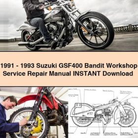 1991-1993 Suzuki GSF400 Bandit Workshop Manual de servicio y reparación