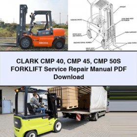 Manual de Servicio y Reparación CLARK CMP 40, CMP 45, CMP 50S PDF