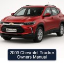 2003 Chevrolet Tracker Owners Manual