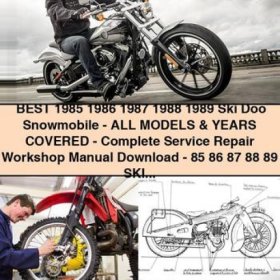 Manual de Reparación Completo para Moto de Nieve Ski-Doo 1985-1989