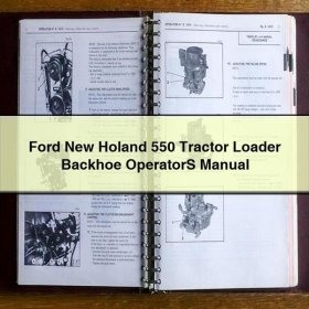 Manual del Operador de la Retroexcavadora Cargadora Ford New Holland 550