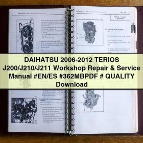 Manual de Reparación y Servicio Daihatsu Terios J200/J210/J211 (2006-2012)