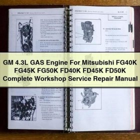Reparaturhandbuch für GM 4.3L Benzinmotor in Mitsubishi FG40K, FG45K, FG50K, FD40K, FD45K, FD50K
