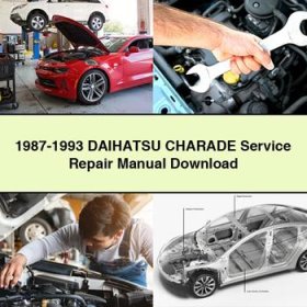 1987-1993 DAIHATSU CHARADE Manual de servicio y reparación