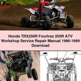 Honda TRX250R Fourtrax 250R ATV Workshop Manual de servicio y reparación 1986-1989