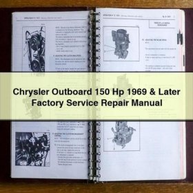 Chrysler Outboard 150 Hp 1969 & Later Factory Manual de servicio y reparación PDF Download