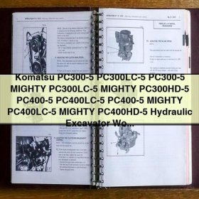 Manual de Servicio y Reparación para Excavadoras Hidráulicas Komatsu PC300-5, PC300LC-5, PC400-5 y PC400LC-5