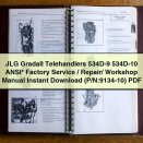 JLG Gradall Telehandlers 534D-9 534D-10 ANSI Factory Service/Repair/ Workshop Manual (P/N:9134-10)