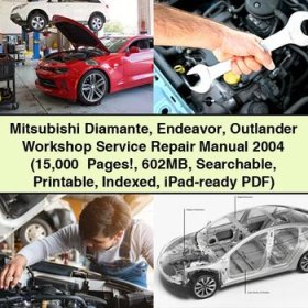 Mitsubishi Diamante Endeavor Outlander Workshop Manual de servicio y reparación 2004 (15 000+ Pages 602MB Searchable Indexed iPad-ready)