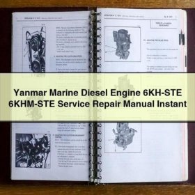 Yanmar Marine Diesel Engine 6KH-STE 6KHM-STE Manual de servicio y reparación Instant Download PDF