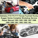Daihatsu F70 F75 F77 Feroza Fourtrak Rocky Rugger Series Complete Workshop Service Repair Manual (1984-1998)