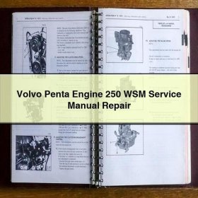 Volvo Penta Engine 250 WSM Service Manual Repair PDF Download