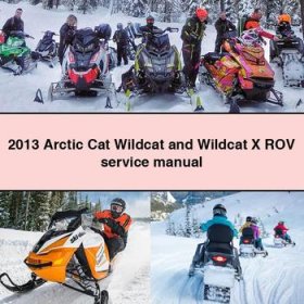 2013 Arctic Cat Wildcat and Wildcat X ROV Manual de servicio y reparación