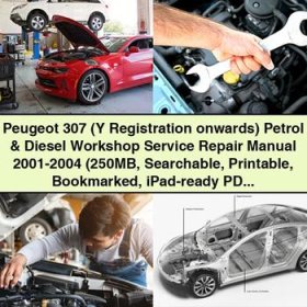 Peugeot 307 (Y Registration onwards) Petrol & Diesel Workshop Manual de servicio y reparación 2001-2004 (250MB Searchable Bookmarked iPad-ready)