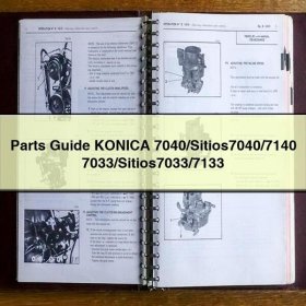 Parts Guide KONICA 7040/Sitios7040/7140 7033/Sitios7033/7133