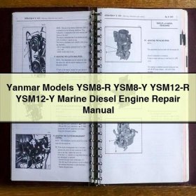 Manual de Reparación de Motores Diésel Marinos Yanmar Modelos YSM8-R, YSM8-Y, YSM12-R, YSM12-Y