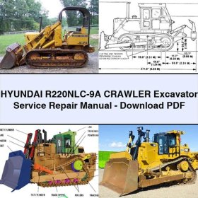 Hyundai R220NLC-9A Crawler Excavator Manual de servicio y reparación-PDF