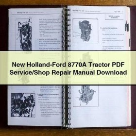 Manual de Servicio y Reparación del Tractor New Holland-Ford 8770A