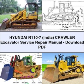 Hyundai R110-7 (india) Crawler Excavator Manual de servicio y reparación-PDF
