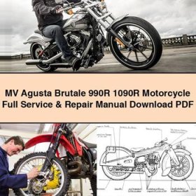 MV Agusta Brutale 990R 1090R Motorcycle Full Manual de servicio y reparación