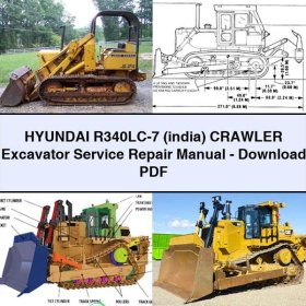 Hyundai R340LC-7 (india) Crawler Excavator Manual de servicio y reparación-PDF