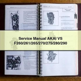 Manual de servicio y reparación AKAI VS F260/261/265/270/275/280/290
