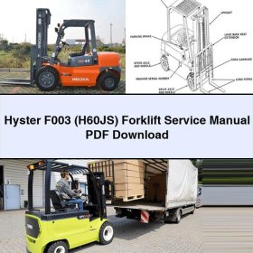 Manual de Servicio y Reparación de la Carretilla Elevadora Hyster F003 (H60JS)