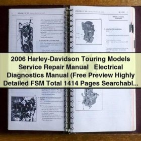 Manual de Servicio y Diagnóstico Eléctrico para Modelos Harley-Davidson Touring 2006