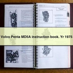 Volvo Penta MD5A instruction book. Yr 1975