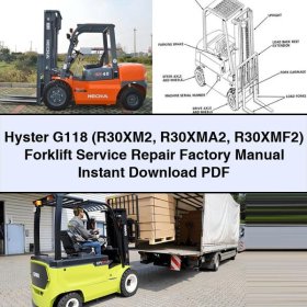Manual de Servicio y Reparación de la Carretilla Elevadora Hyster G118 (R30XM2, R30XMA2, R30XMF2)
