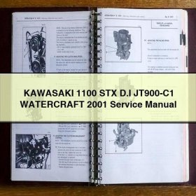 KAWASAKI 1100 STX D.I JT900-C1 WATERCRAFT 2001 Manual de servicio y reparación