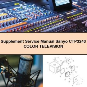 Supplement Manual de servicio y reparación Sanyo CTP3243 Color TELEVISION