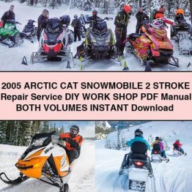 2005 Arctic CAT Snowmobile 2 STROKE Repair Service DIY WORK Shop Manual BOTH VOLUMES