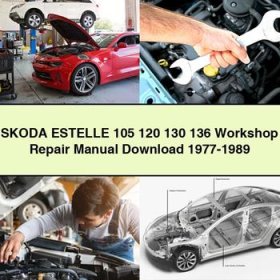 SKODA ESTELLE 105 120 130 136 Workshop Repair Manual 1977-1989