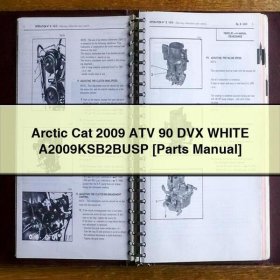 Manual de Partes ATV Arctic Cat 90 DVX Blanco 2009