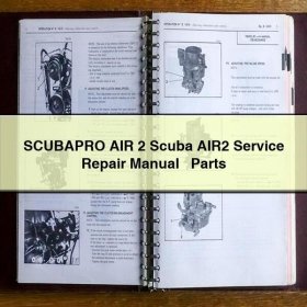 SCUBAPRO AIR 2 Scuba AIR2 Manual de servicio y reparación + Parts
