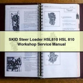 SKID Steer Loader HSL810 HSL 810 Workshop Manual de servicio y reparación