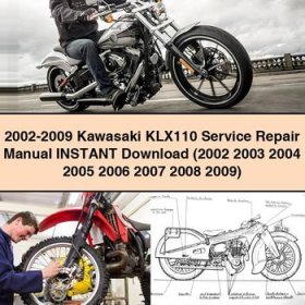 2002-2009 Kawasaki KLX110 Manual de servicio y reparación (2002 2003 2004 2005 2006 2007 2008 2009)