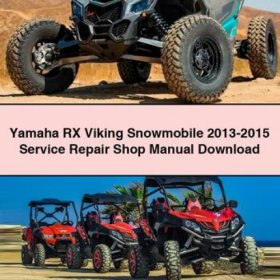 Manual de Servicio y Reparación Yamaha RX Viking (2013-2015) - PDF