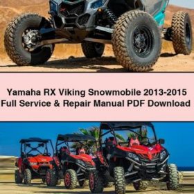 Manual de Servicio y Reparación Completo Yamaha RX Viking (2013-2015) PDF