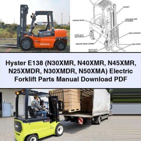 Manual de Partes para Carretilla Elevadora Eléctrica Hyster E138 (N30XMR, N40XMR, N45XMR, N25XMDR, N30XMDR, N50XMA)