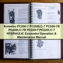 Komatsu PC200-7 PC200LC-7 PC200-7B PC200LC-7B PC220-7 PC220LC-7 HYDRAULIC Excavator Operation & Maintenance Manual