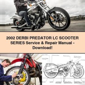 2002 DERBI PREDATOR LC Scooter Series Manual de servicio y reparación-PDF