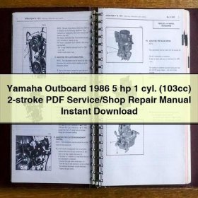 Yamaha Outboard 1986 5 hp 1 cyl. (103cc) 2-stroke Service/Shop Repair Manual