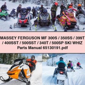MASSEY FERGUSON MF 300S/350SS/399T/400SST/500SST/340T/500SP SKI WHIZ Parts Manual 65130191
